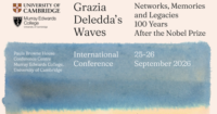 Conference ‘Grazia Deledda’s Waves’ (Cambridge, 25-26 September)